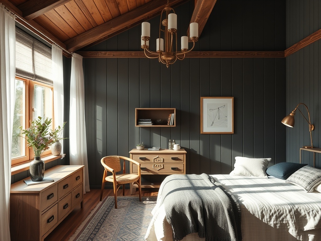 Создание тематических комнат (охотничий, морской, скандинавский) в деревянном доме